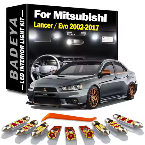 LED Interior Map Light Kit For Mitsubishi Lancer Evo Evolution 7 8 9 10 VII VIII IX X 2002-2014 2015