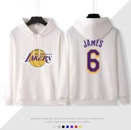 💖詹皇LeBron James詹姆斯長袖連帽T恤上衛衣💖NBA湖人隊Adidas愛迪達運動籃球衣服大學純棉T男女21