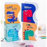 〔 Storage Bookshelf I2G} Dinosaur Folding Children Retractable Cartoon Metal Hollow Book File