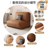 電動沙發床布藝單人客廳伸縮可摺疊兩用多功能小戶型雙人北歐簡約