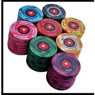 10 Pcs/Lot Premium Quality Professional EPT Ceramic Poker Chips with Texture Surface