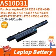 Laptop Battery AS10D31 10.8V 4400mAh for Acer 4741G 4752G E1471g 5750G 4750G AS10D31 Replacement Bat