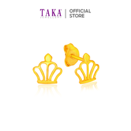 TAKA Jewellery 916 Gold Earrings Crown