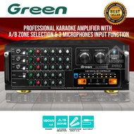GREEN GA-6300KR Power Amplifier Karaoke Amp Ampli Key Control Home Theater Receiver 3 Microphone Input AC Power