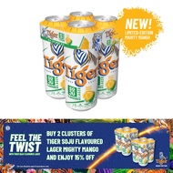 Tiger Soju Flavoured Lager (Mighty Mango) Can 5.5% Alcohol 4-Can Pack (4 x 320ml)