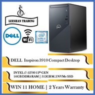 [Brand New] [Next Day deliver] DELL New Inspiron 3910 Compact Desktop | i7-12700 | 16GB DDR4 RAM | 512GB M.2 Nvme SSD | Intel® UHD Graphics | WIN 11 HOME | 2Years Premium Support and Onsite Service-Free Wired Keyboard and mouse