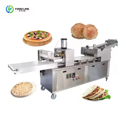 Fully Automatic Customized Arabic Pita Bread Maker Machine Cutter Press Pitta Chips Machine to Make 
