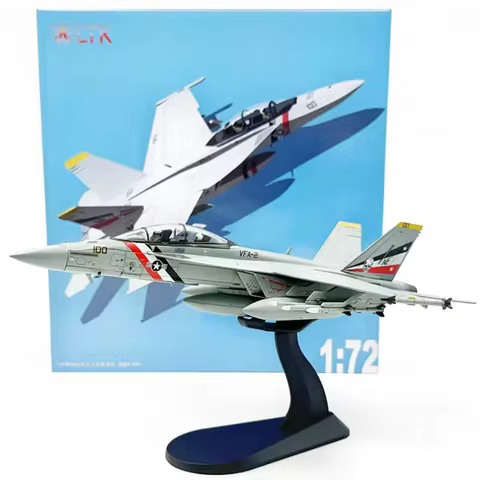 WLTK 1/72 Scale F/A-18F VFA-2 Carrier-Based Fighter Aircraft Die-cast Alloy Aircraft Model Collectib