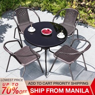 BAIERDI outdoor table and chair set coffee table table and chair combination table and chair outdoor