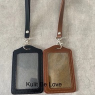 1-slot Leather Id Card Holder