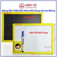 [B01] 2-Sided Board Set / Student Board / Student Board / Win Q Qui Luc Brush Pen Writing Board B-01