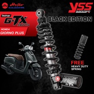 New Model โช้คหลัง YSS G-TX Giorno+ ขนาด 320mm. BLACK EDITION Giorno Plus