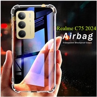 C75 Realme 4G 5G 2024โปร่งใสกันกระแทกหลังเคสสำหรับ REALME REALME เคสโทรศัพท์ซิลิโคนกันกระแทก C 75
