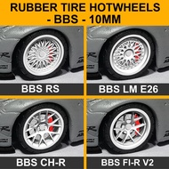 Hotwheels Rubber Tires diecast 1:64 MINIGT Xgear Rims BBS model Rims