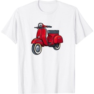 Adult T-Shirt Italy Biker Bike Rider Motorcycle Love Italy Scooter T-Shirt