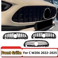 Front Mask Grille Bumper Grill Tuning Accessories For Mercedes Benz C class W206 2022-2025 C200 C220