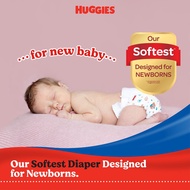Huggies Dry Tape Diapers for Newborn Baby NB80 / S80 (1 Pack) - Fastest Absorbing Baby Diaper