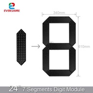 Inch 24 Outdoor 7 Seven Segment Digital Number Board Para sa LED Gas Station Electronic Fuel Diesel