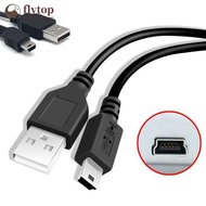 FLYTOP 0.8/0.5M USB Cable V3 A Male to Mini B 5 Pin T Port MiniUSB for Devices MP3 MP4 Camera Mobile
