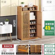 XY！Cold Shoe Cabinet Household Dust-Proof Shoe Rack Bamboo Material Simple Shoe Cabinet Floor Storage Rack Stable Load-B
