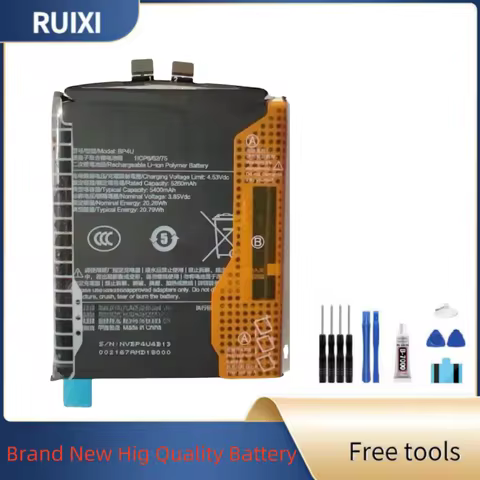 RUIXI BP4U 5400mAh 3.85V For Mi 15 Mobile Phone Battery + Free Tools