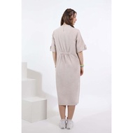 Que Gaudi Dress Maxi Casual Lengan Pendek Wanita Blackey Dress