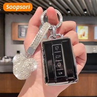Soopsori GWM Tank 300/Tank 500 car key cover Tank 300 remote key case Tank key cover keychain Tank k
