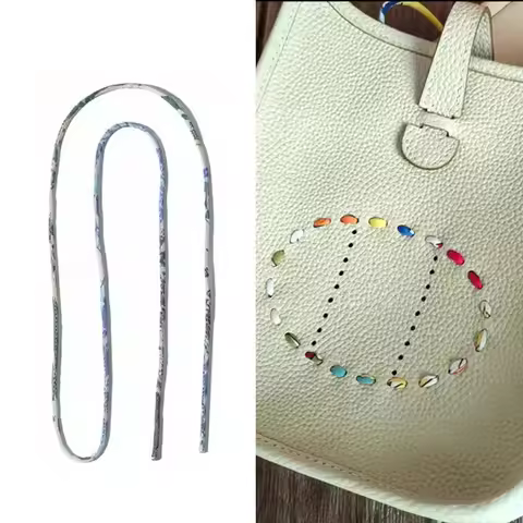 100cm Colorful Ribbon for Hermes Evelyne Transformation Bag Binding Ribbon DIY Decorative Bag Access