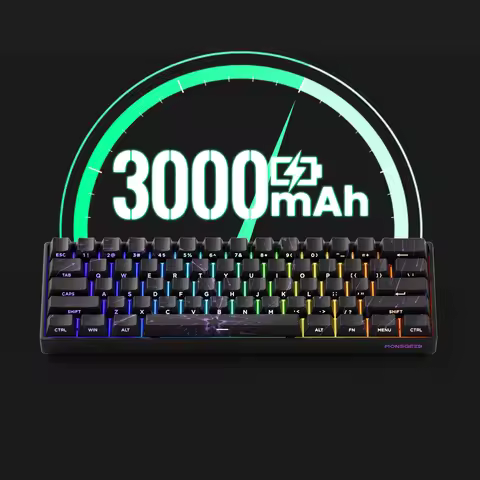 MONSGEEK FUN60 PRO&MAX HE Machanical Keyboard Magnetic Switch 60% Wireless Gaming Keyboard Rapid Tri