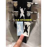 Dimebag Darrell Figure Guitar Stickers Headstock Stickers Guitars & Bass Decal