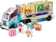 Melissa & Doug 汪汪隊立大功木製ABC 積木卡車