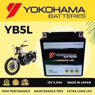 YB5L BATTERY YOKOHAMA GEL MOTORCYCLE LC135 V1 EX5 ( STARTER ) KRISS STARTER MR1 MR3 EGO NOUVO YTZ5 YUASA