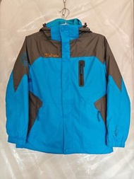 兒童3合1衝鋒衣 兒童三合一衝鋒衣 雪䄛  140碼 9-10歲 彩藍色 冬季衣物 防風防水 滑雪