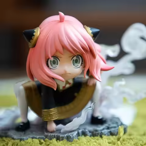 Spyxfamily Anime Figures Anya Forger Action Figurines Gk Pvc Statue Collection Model Desk Decora Cut