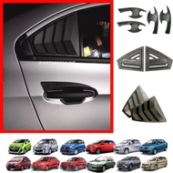 CAR DOOR HANDLE BOWL Carbon Mustang WIndow Mirror COVER PROTON PERODUA SAGA Blm Flx PERSONA EXORA MY