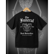 Gothic Butterfly T-Shirt "the Funeral of the Dead Butterflies" Short Sleeve Round Neck Suitable For 