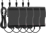 5pcs, JOVNO 12V 1A Power Supply, 100-240V AC to DC 12volt 1amp 12W Adapter 700mA 500mA 400mA Power C