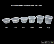 Bekas Plastik / PP Round Container / PP Microwavable Injection Container / Food Container - R10/R12/