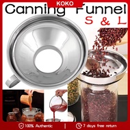 Food-Grade Wide Mouth Canning Funnel Stainless Steel Wide Mouth Canning Funnel Hopper Filter