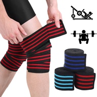 2Pcs 60Cm*8Cm Sports Knee Pads, Squats, Weightlifting Nylon Bandages, Fitness Equipment, Support Str