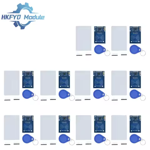 1-10pcs MFRC-522 RFID Module - IC Card Reader/Writer, SPI Interface for Arduino