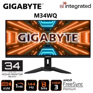Gigabyte M34WQ 34” IPS WQHD (3440x1440) 1MS 144HZ VESA Display HDR400 Gaming Monitor