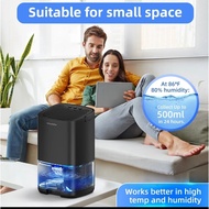 [SG]Small Dehumidifier for Home Office 1L water tank Ultra Quiet Air Dehumidifier for bedroom