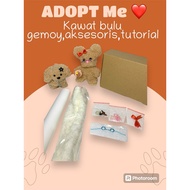 Diy kit set moru doll wire wool korea jumbo stick feather fuzzy steam yarn