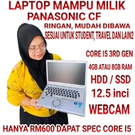 LAPTOP CORE I5 MURAH PANASONIC ,LAJU ,RINGAN MUDAH DIBAWA LIKE NEW