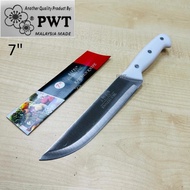 PUTIH 7" (Aifel) Multipurpose kitchen knife – 3cr13 stainless steel blade, white PP three-nail handl
