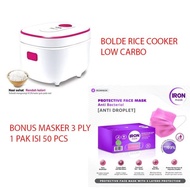 Bolde Supercok Rice Cooker Low Carbo Stainles Bonus Masker Bolde Ready