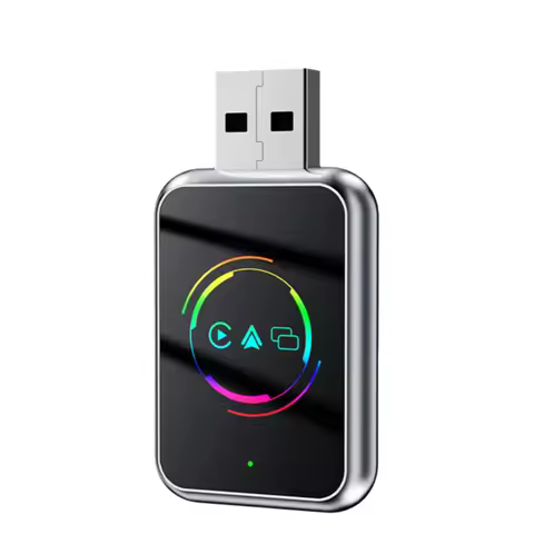 ABKN-Wireless Carplay 3 In 1 Mirror Link Adapter USB Dongle Android Auto Bluetooth+ Wifi Wired Carpl
