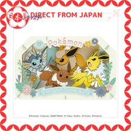 [Direto do Japão] Ensky Pokémon PT-L73 Eevee, Vaporeon, Jolteon, Flareon Tamanho final A80×L100×P42m
