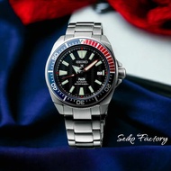 Seiko Prospex Samurai PADI Auto Date Dive Watch Steel Strap with Black Dial